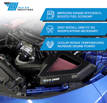 2017-2024 Chevrolet Camaro ZL1 with 6.2L V8 Elite Carbon Series Cold Air Intake