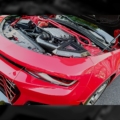 Camaro engine bay with cold air inductions intake installed