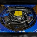 Camaro ZL1 engine bay with cold air inductions intake installed