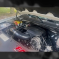 Silverado engine bay with cold air inductions intake installed