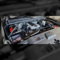 GMC Yukon engine bay with cold air inductions intake installed